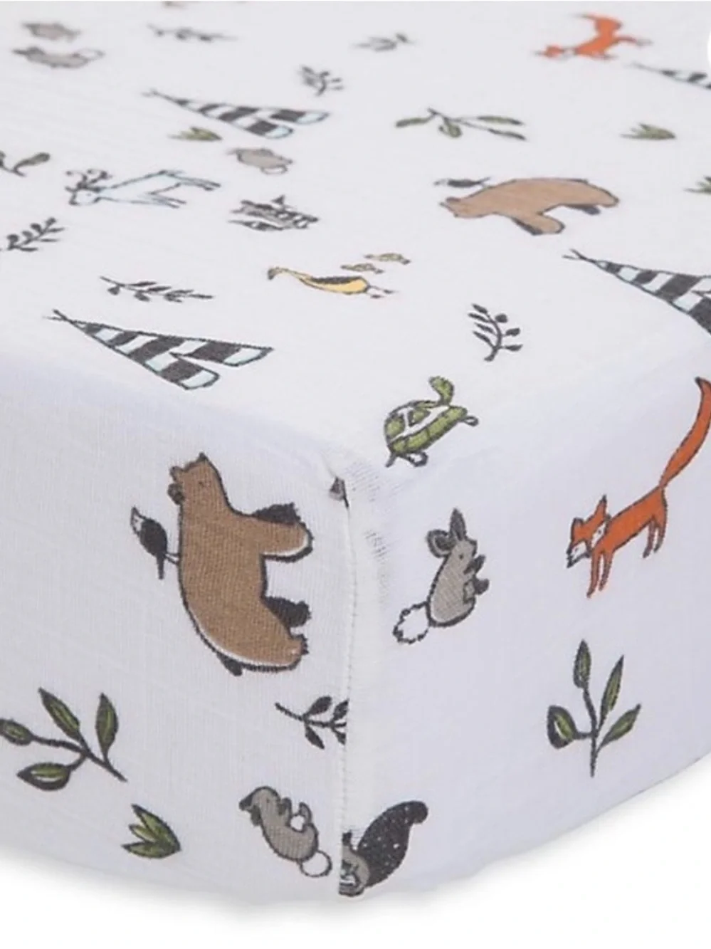 Little Unicorn - Cotton Muslin Crib Sheet - Forest Friends